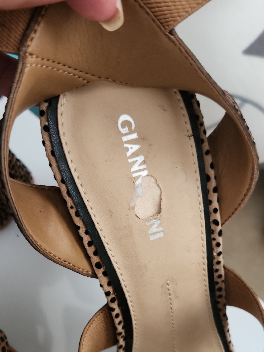 Gianni Bini Cheetah Print Heels - Picture 3 of 5